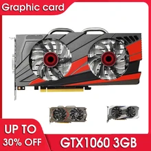 Videokaart Gtx 1060 3Gb 192Bit GDDR5 Gpu Videokaart PCI-E3.0 Voor Nvidia Geforce Games Sterker dan Gtx 1050Ti 4Gb