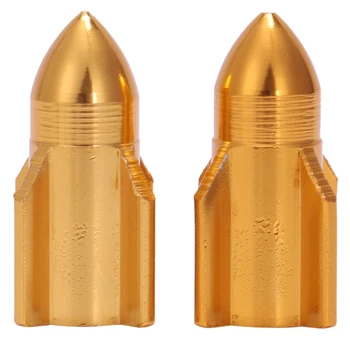 

2-in-1 MTB Tyre Valve Cap bike Road Mountain Bicycle Tire Wheel Mouth Cover Dust Gold
