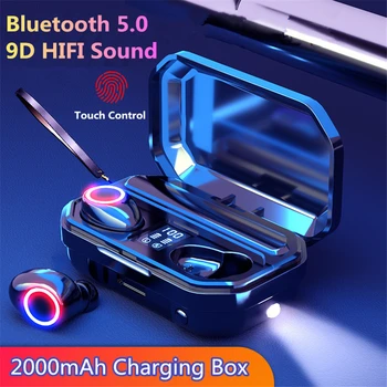 

BYKRSEN M12 TWS Wireless Headphones Bluetooth 5.0 Earphone HiFi IPX7 Waterproof Earbuds Touch Control Headset for Sports & Game