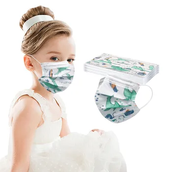 

10PCS Children masque enfant Disposable Face Mask Dustproof Protective 3Ply Ear Loop Anti-PM2.5 Mask Activated Carbon mascarilla