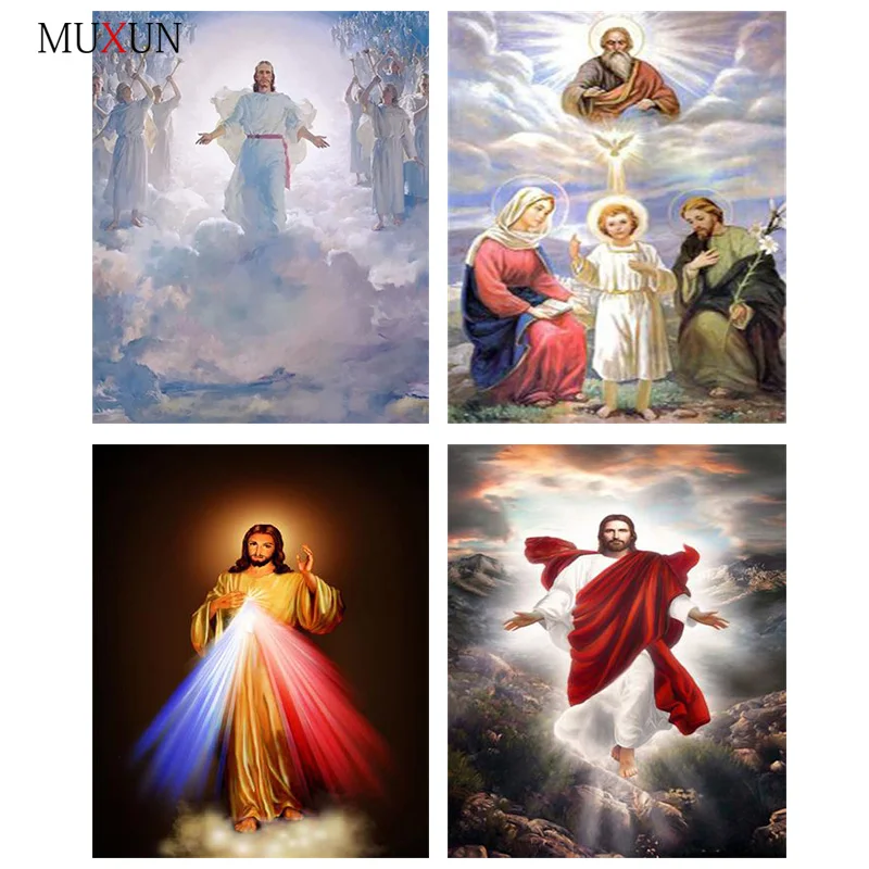 

Diy Guardian Angel Orthodox Icons 5D Diamond Embroidery Religions Diamond Painting Mosaic Religious Crystal Craft New Sale Ep417