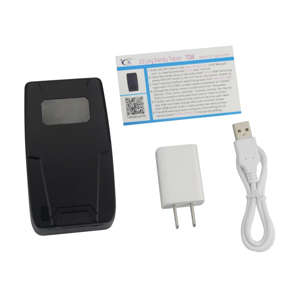 No box TC68 gps автомобильный трекер с водонепроницаемым Wi-Fi позиционирующим локатором с аккумулятором 12000 мАч длительным временем ожидания низкая мощность Сигнализация - Цвет: No box