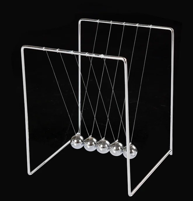 

Small and medium-sized square stainless steel Newton swing European-style tabletop decoration crafts creative touch ball