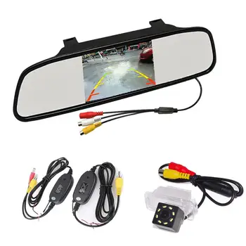 

Car monitor +2.4G wireless CCD and LED Adjustable Angle Rear View Camera for Ford Focus Hatchback Mondeo C-Max S-Max Fiesta
