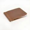 Handmade Genuine Leather Mens Money Clip Wallet with Card Holder Money Holder Wallet Vintage Mens Wallet Clip Bill Holder 2
