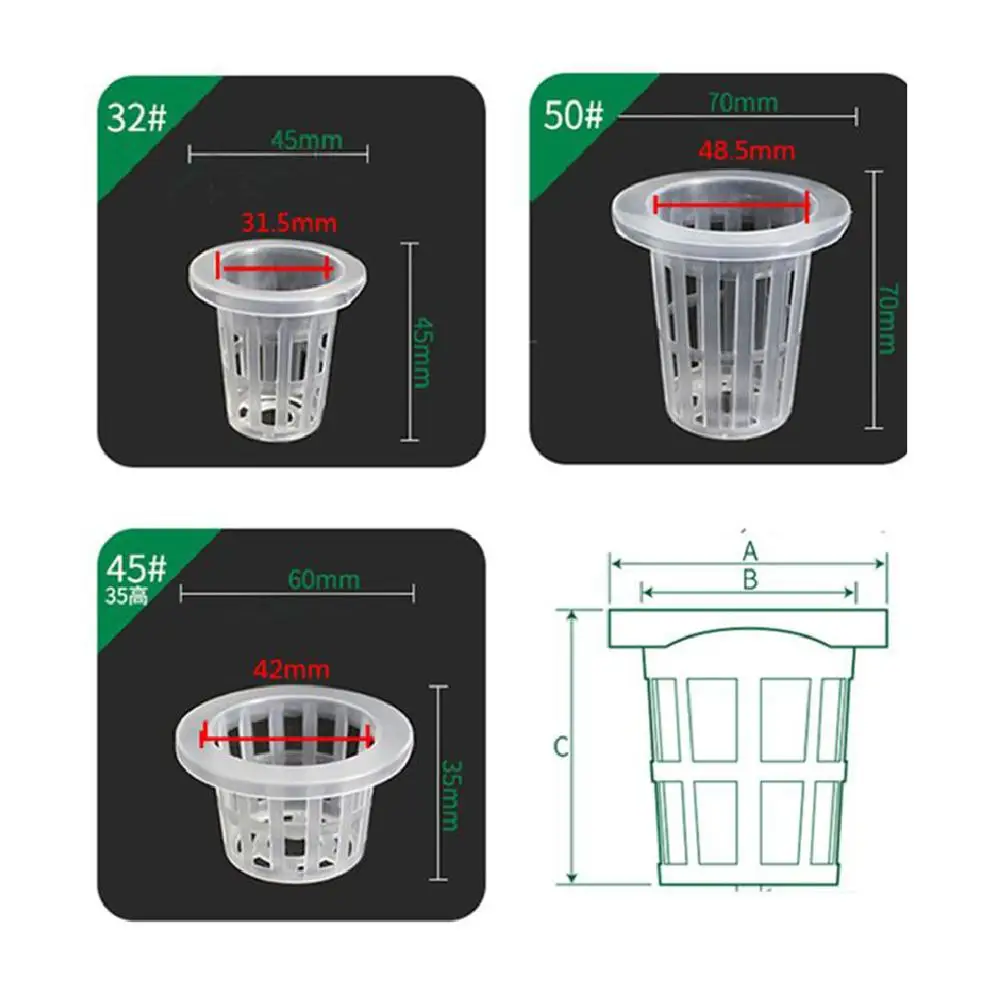 100 шт., безsoilless Hydroponics, растительные горшки, горшок для рассады с гидропонной губкой пены, воздухоплавательная гидропонная система, наборы