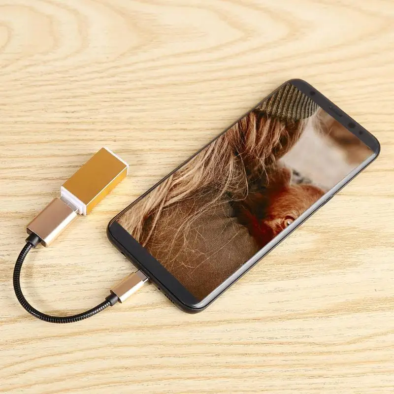 14,5 см USB C адаптер для телефона OTG кабель type C штекер для USB2.0 Женский кабель для передачи данных