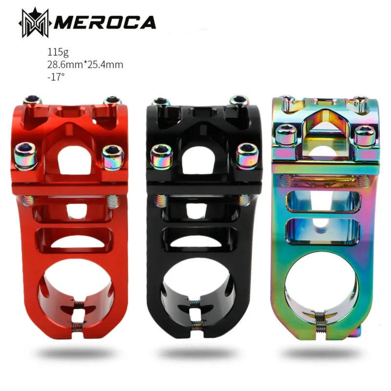 MEROCA CNC Детский велосипедный стержень, детский баланс, раздвижной велосипед, 17 градусов, 25,4*60 мм, запчасти для велосипеда