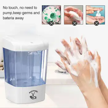 

400ml Automatic Soap Dispenser Touchless Intelligent Sensor Hand Washing Sanitizer Liquid Soap Dispenser for Kitchen Bathroom