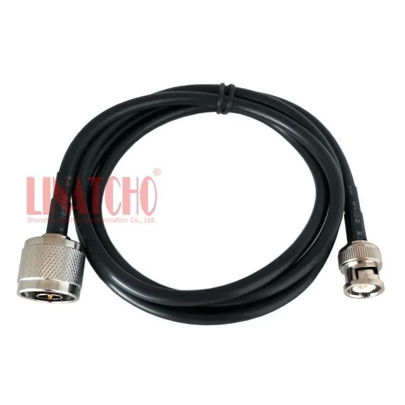 Длиной 1 метр 50OHM коаксиальный RG58U удлинитель антенны соединительный кабель N мужчины к BNC штепсельный разъем