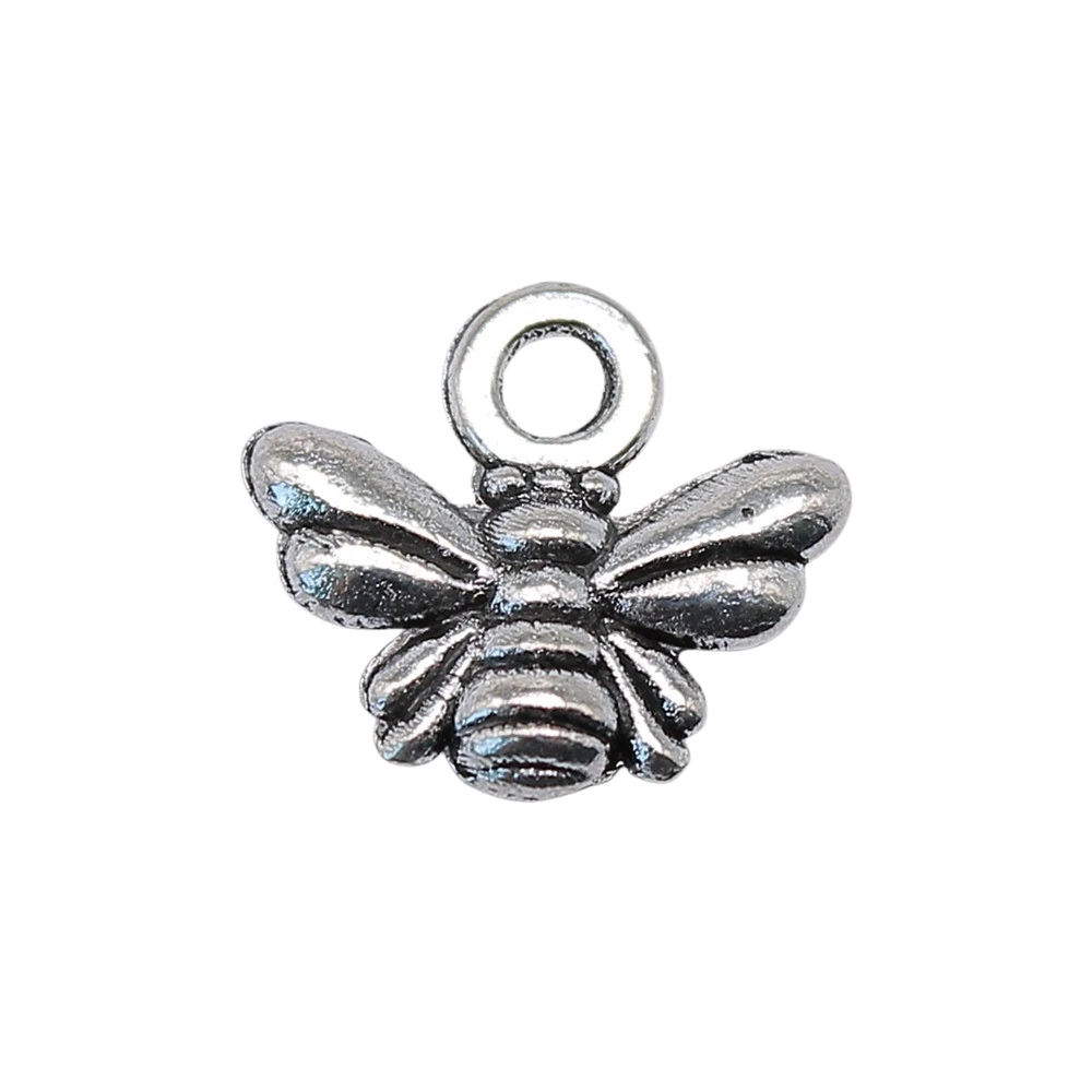 Bee Charms Jewelry Making Silver Honey Bee Charms Alloy Honey Bee
