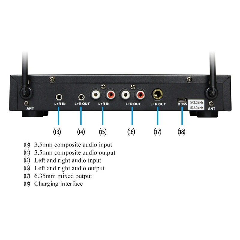 Профессиональный UHF Bluetooth беспроводной микрофон M6 с регулируемыми басами
