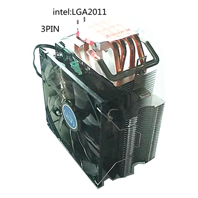 4 heatpipe 4 теплотрубки Процессор кулер светодиодный 120 мм охлаждающий вентилятор высокого качества 3PIN Процессор охладитель 775 1150 1151 1155 1156 1366 2011 Поддержка процессоров Intel AMD - Цвет лезвия: 4 heatpipe