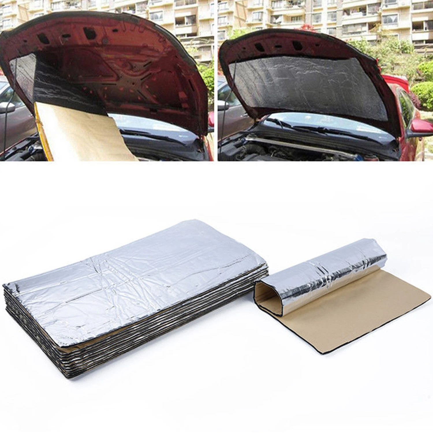 12pcs Automotive Firewall Sound Deadener Car Heat Insulation Deadening