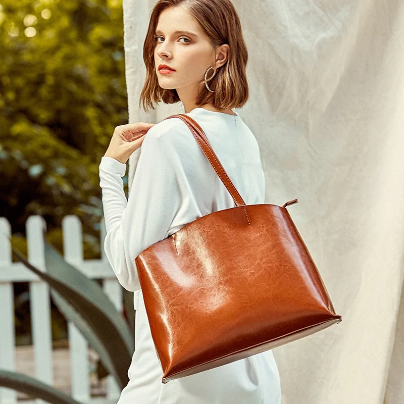 

2020 Spring And Summer New Style Western Style WOMEN'S Leather Bags Shoulder Bag Glorious Women's Hand-Style Toth Lady Bag 0984