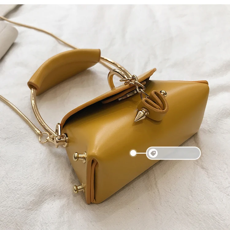Mini Heart Chain Women's Handbags Purse Pu Ladies Round Top-handle Hand Bags Small Woman Shoulder Evening Clutch Totes Bags 2019 (9)