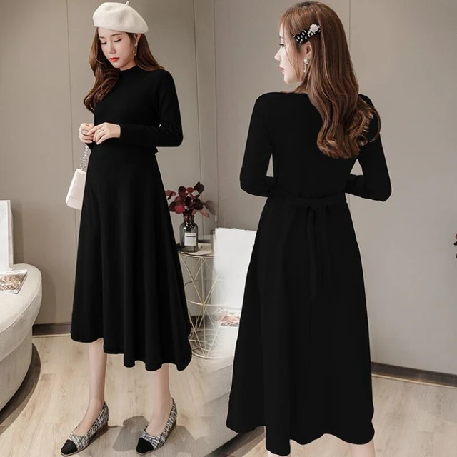 Turtleneck Pregnancy Gown with Train - Sexy Mama Maternity