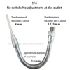1/2"1/4" 3/8" Metal Flexible Water Oil Coolant Pipe Hoses Lathe Cooling Round Nozzle With Rotary Switch For CNC Machine 4
