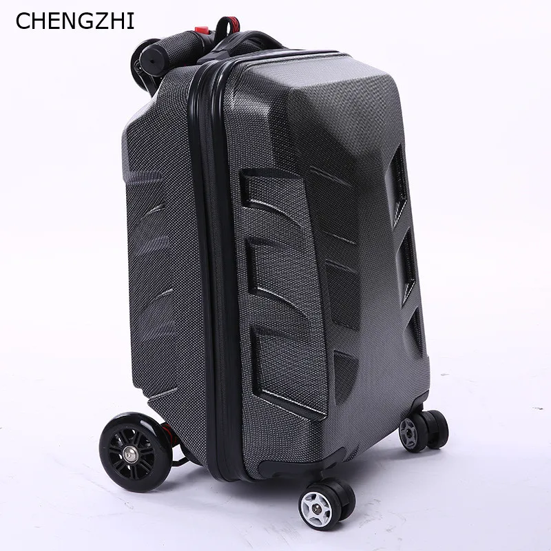 CHENGZHI 21 дюймов Трансформеры PC Мужской Дорожный чемодан скутер чемодан на колесиках сумка на колесиках