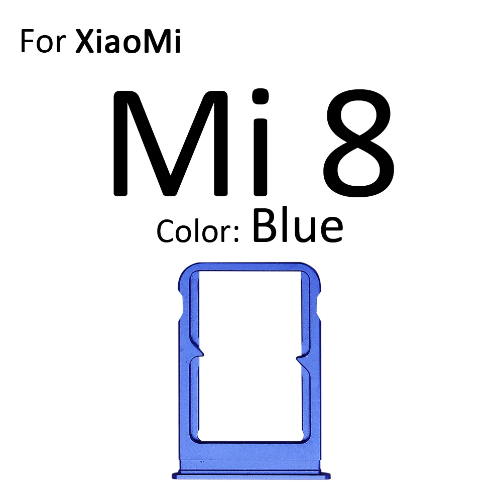 Sim Micro SD Card Socket Holder Slot Tray Reader For XiaoMi Mi 8 Lite A1 5X Adapter Container Connector Replacement Parts