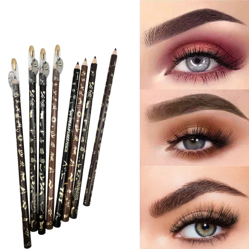 

Eye Makeup Smudge-proof Colorfast Eyebrow Pencil With Sharpener Easy To Color Long-lasting Eyebrow Pencil Eye Makeup Tool S1