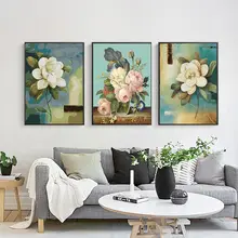 

GATYZTORY Frame Flowers DIY Painting By Numbers modern Wall Art Canvas Painting Flower Pictures for Home Decor