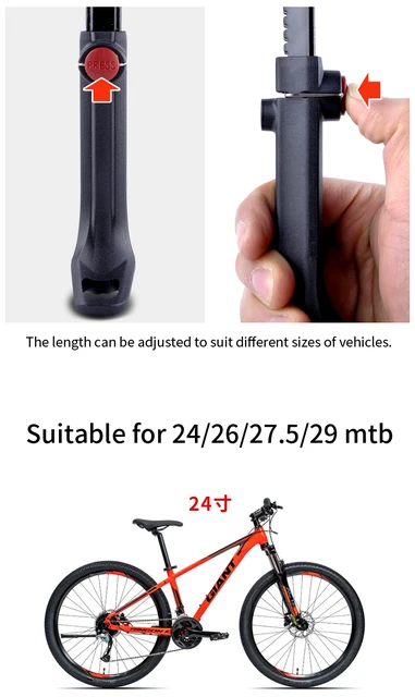 Béquille réglable pour vélo 24 à 29 pouces Easydo - ED-KA59