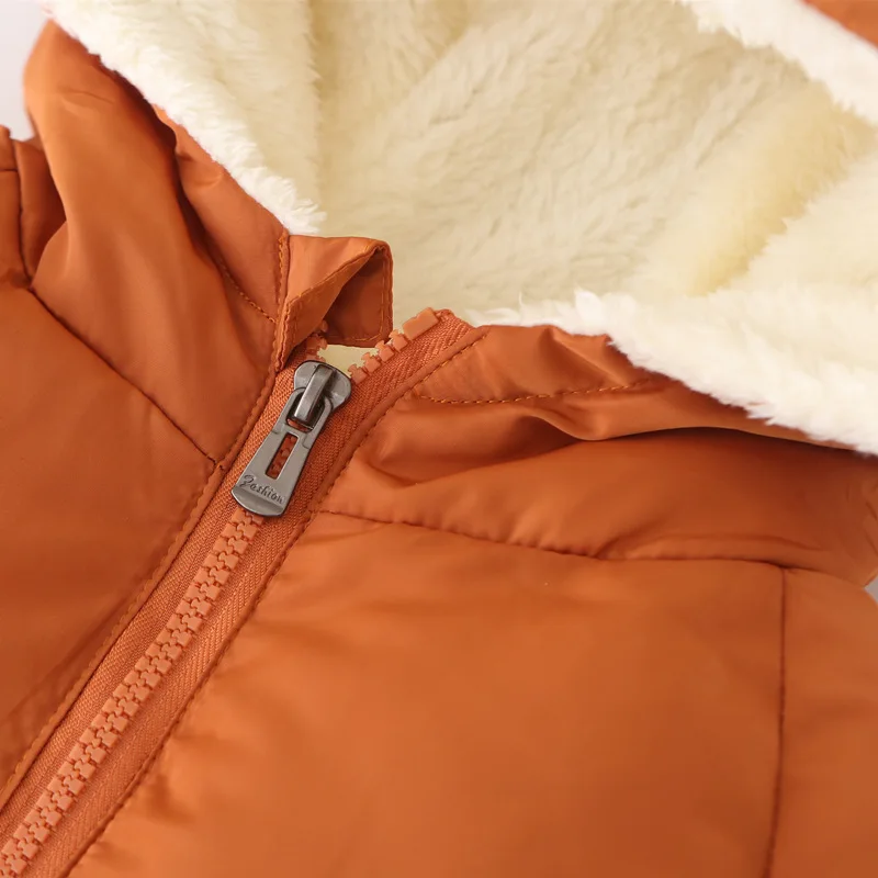 Winter Children Parkas 24M-8Y European Style Boys Girls Warm Outerwear Hooded Coats for Girls Boys Winter Jacket Coats Winter
