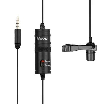 

BOYA BY-M1 Omnidirectional Lavalier Microphone for Canon Nikon Sony DSLR Camcorder Audio Recorders iPhone 6 5S 5 4S 4