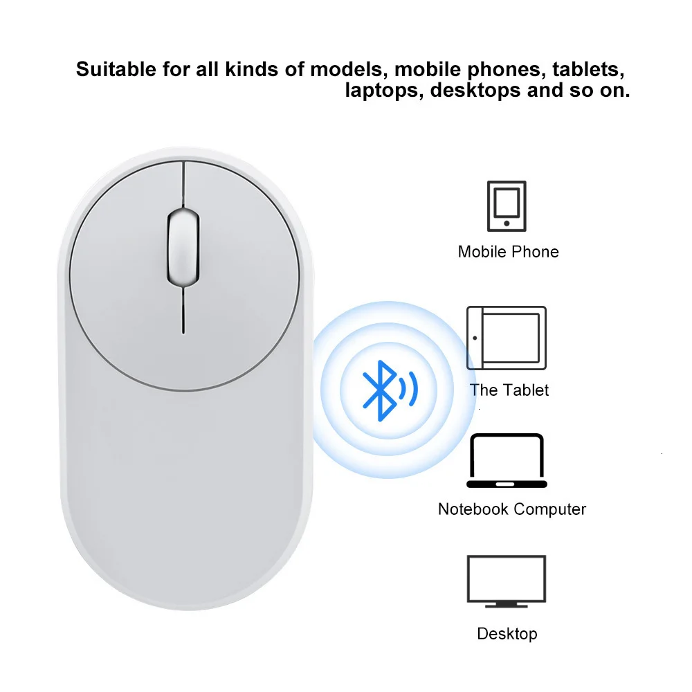 Мини Bluetooth+ Usb многомодовая беспроводная компьютерная мышь перезаряжаемая Бесшумная ПК Mause 3d портативная мышь для Xiaomi ноутбука Macbook