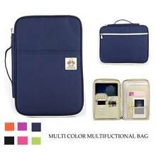 Многофункциональные сумки для документов формата А4, портативная водонепроницаемая сумка из ткани Оксфорд для ноутбуков, ручек, компьютерного портфеля