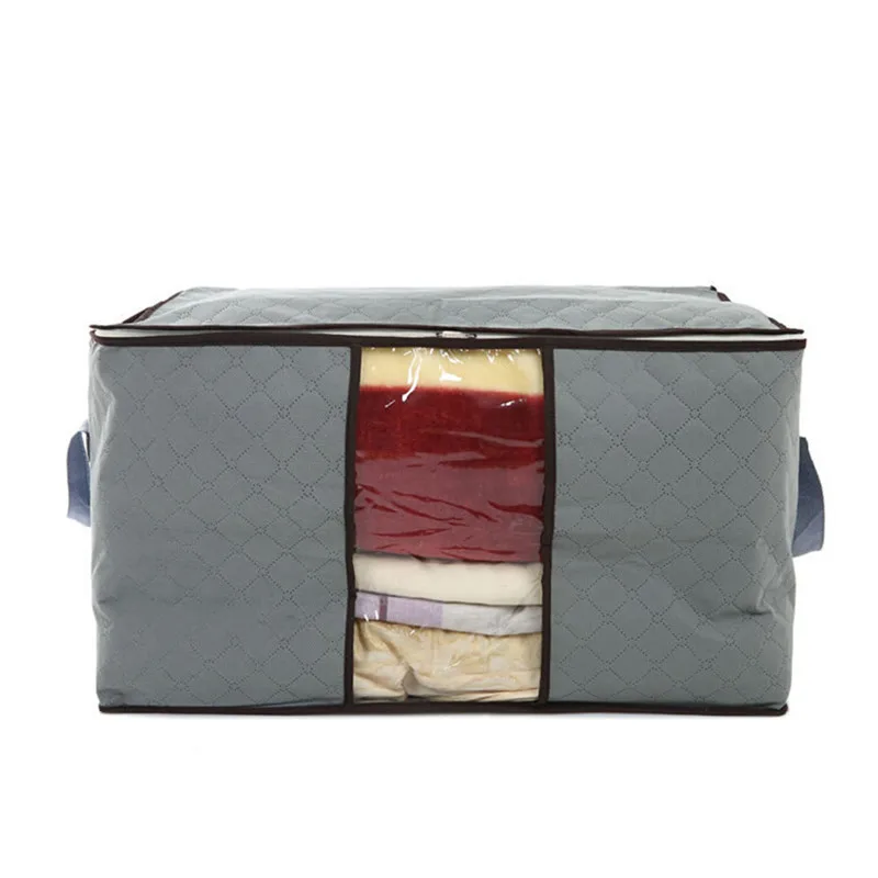 

Multi-color Bamboo Charcoal Quilt Storage Bag Environmentally Friendly Dustproof Moisture-Proof Organizing Folders