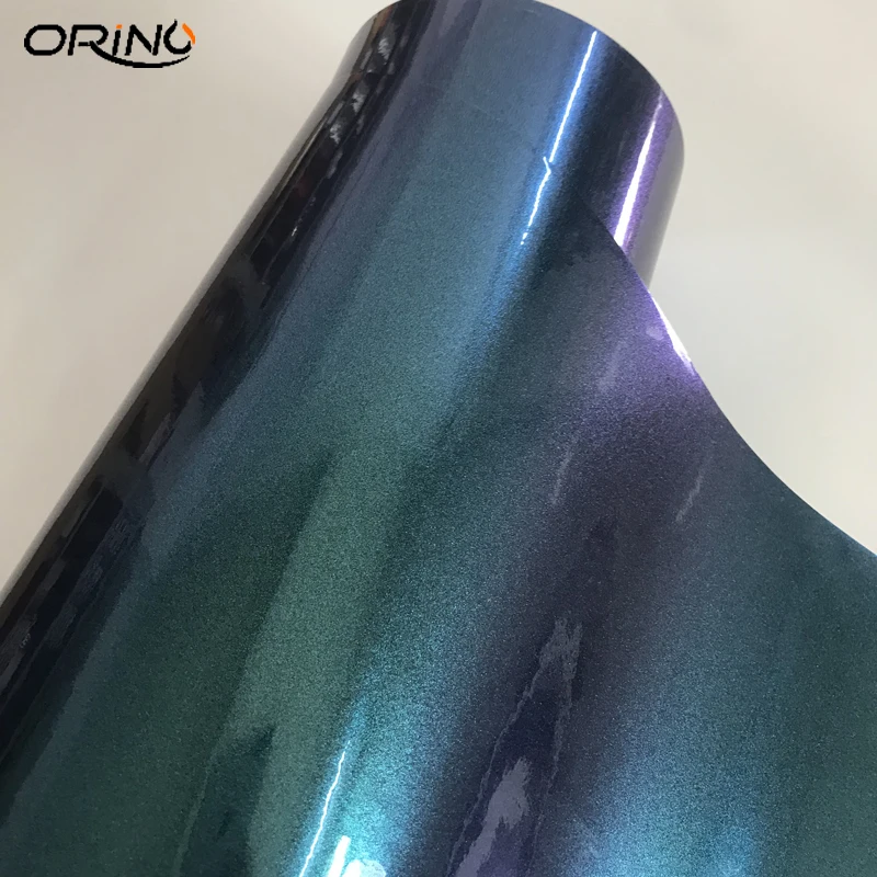 Gloss Pearl Chameleon Purple Blue Vinyl Film Wrap-7