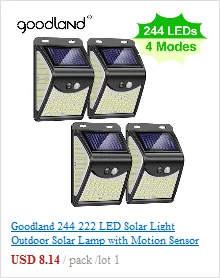 Goodland 308 LED Solar Light Outdoor Solar Lamp Powered Sunlight PIR Motion Sensor Waterproof Lights For Garden Decoration solar ground lights