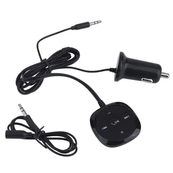 

Wireless Car Kit Bluetooth Receiver Hands-free Call 3.5mm Aux Audio Talking Bluetooth Music Sound Adapter USB Charger