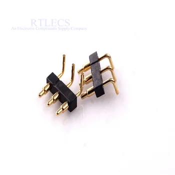 

20 pcs Spring-Loaded Pogo Pin 3 Position 3.5 Grid Pitch Male Pin Right Angle 9.2 mm Height Throug Holes PCB Single Row 1A 12V DC
