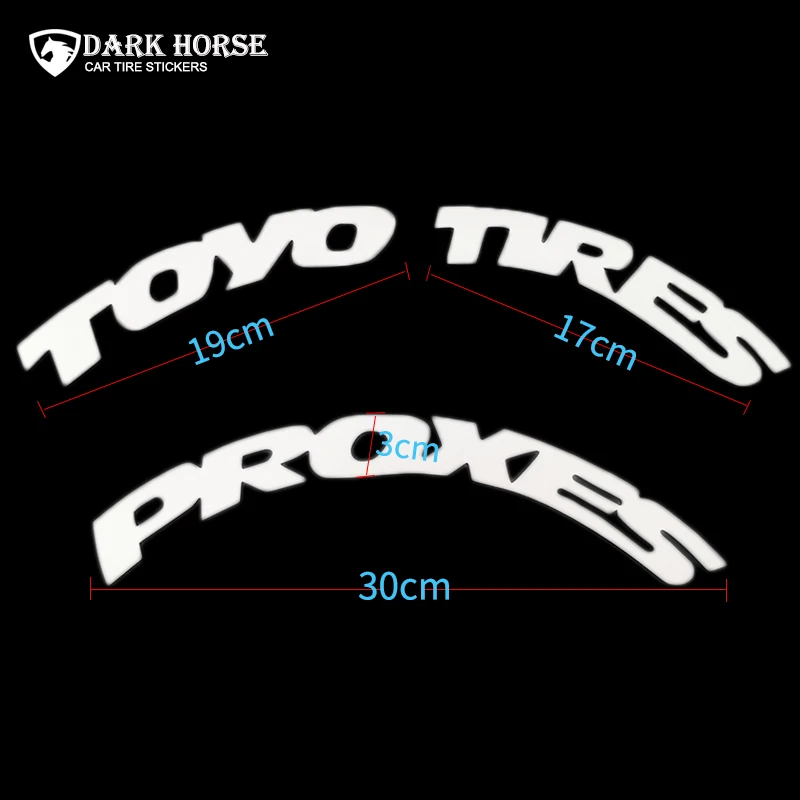 TOYO TIRES PROXES X8 Наклейка для автомобильных шин, Универсальный 3D логотип, наклейка для автомобильных шин мотоцикла, наклейка с буквой s, персонализированная наклейка для автомобильных колес - Название цвета: TOYO TIRES PROXES X8