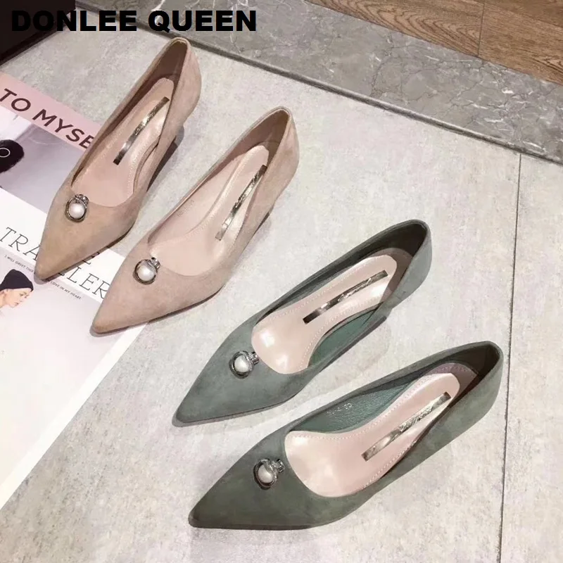 

Fashion Thin High Heels Shoes Women Pumps Pointed Toe Work Shoes For Party Dress Wedding Shoe Slip On High Heels Spring Footwear