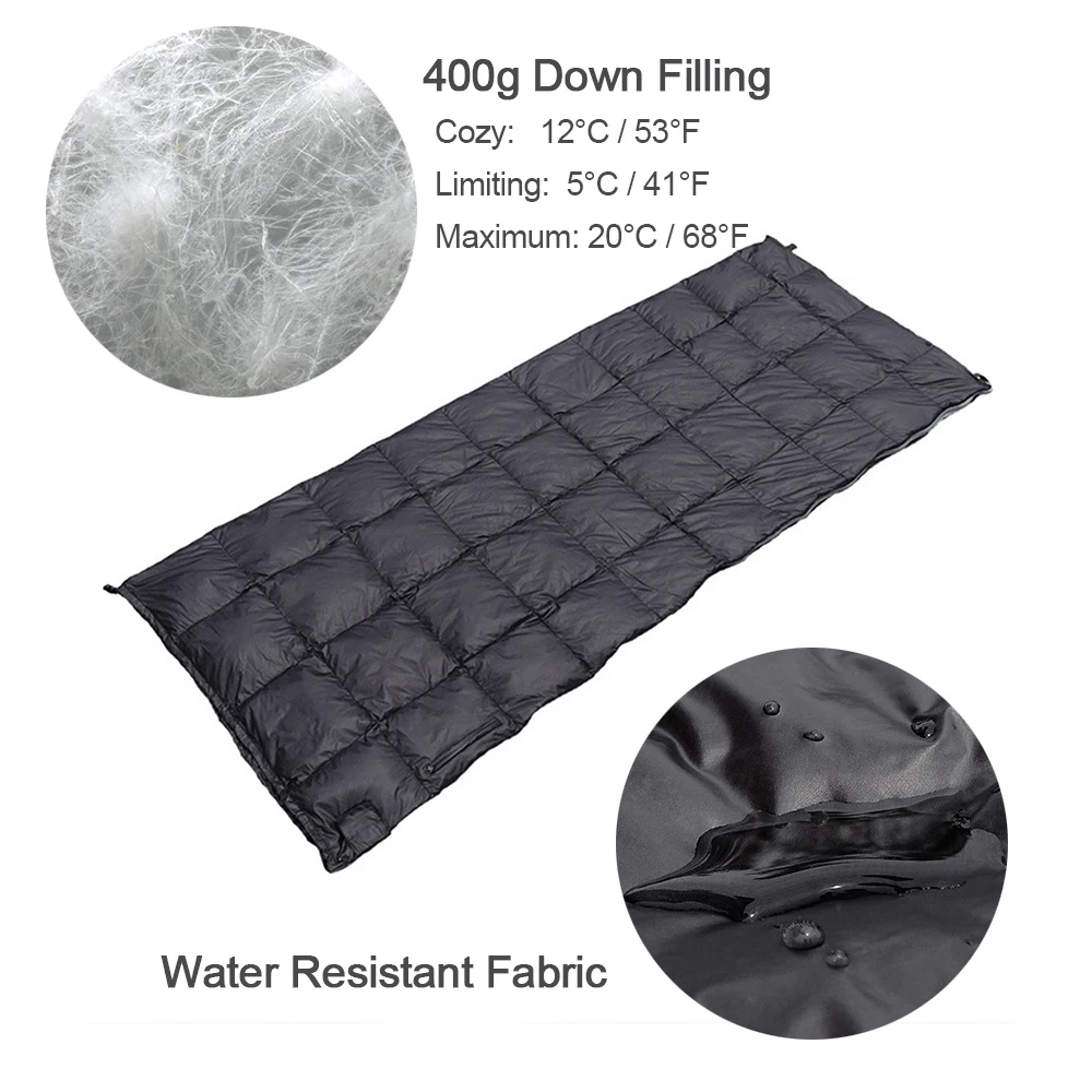 

Winter Warm Sleeping Bag Outdoor Water Repellent Ultra Light Down Sleeping Sack Backpacking Camping Hiking Envelope Sleeping Bag