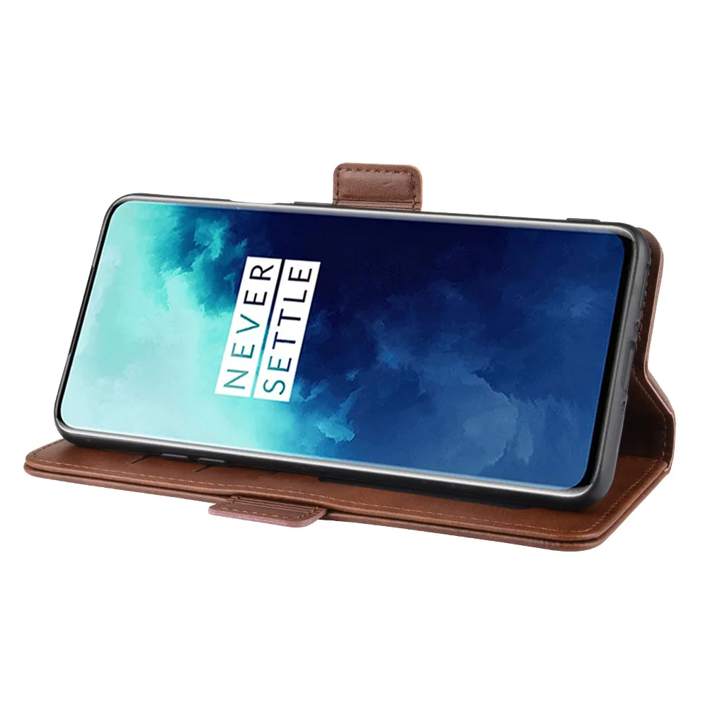 Кожаный чехол-кошелек для Oneplus One Plus 7T Pro чехол Роскошный флип с двойной пряжкой чехол для телефона для Oneplus7T Pro mlaren Edition чехол