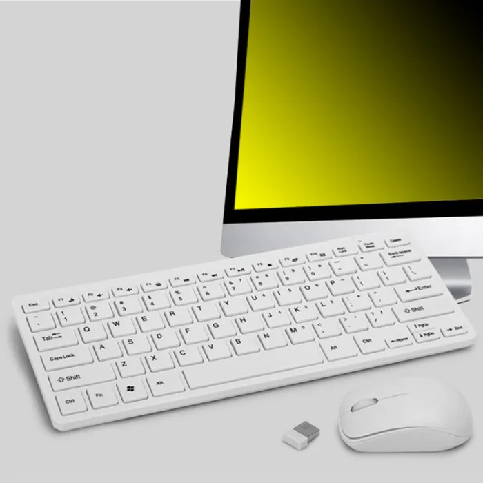 Ультра тонкий 2,4G Беспроводная клавиатура мышь комбо набор с usb-приемником для ноутбука ПК Компьютер ТВ SP99