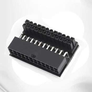 

Computer motherboard ATX power supply 24P turn 90 degree connector turn steering head DIY installation accessories wiring artifa