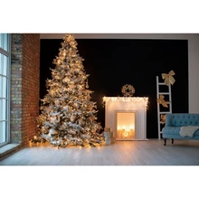 Yeele árvore de natal lareira backdrops fotografia backdrops personalizado vinil fundos fotográficos para photo studio photophone