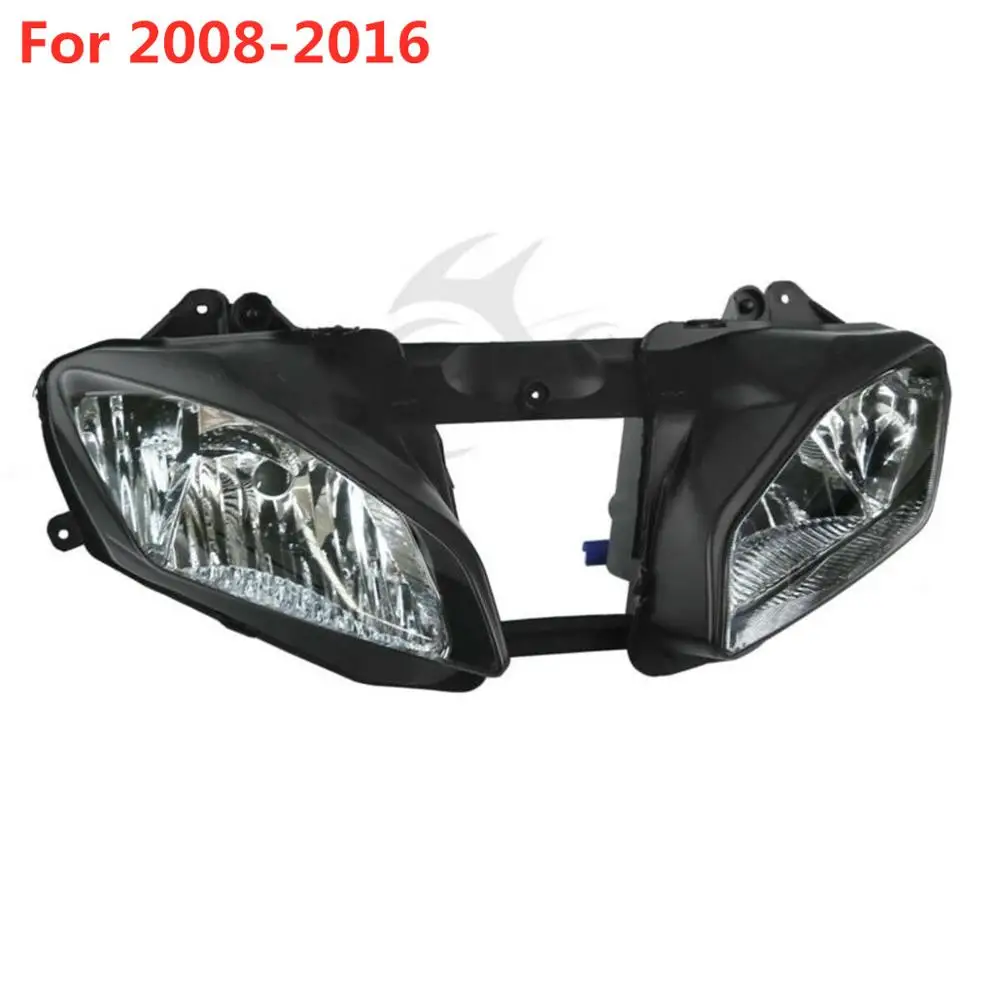 Мотоцикл Ясно передняя фара для Yamaha YZF R6 2003-2005 2006-2007 2008- 15 14 13 12 11 10 09 - Цвет: For 2008-2016