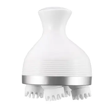 

Waterproof Electric Head Scalp Massager Wireless Portable Handheld Body Deep Tissue Kneading Vibration 4 Head Device Health Care