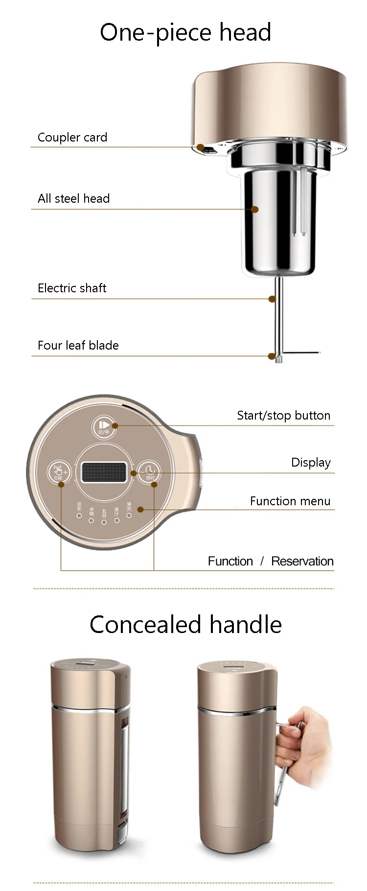 Jiqi multifunction heatable máquina de leite de