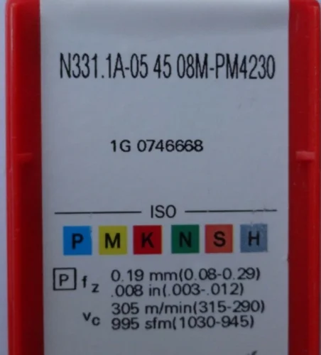 10 шт. вставки карбида N331.1A-05 45 08M-PM 4230