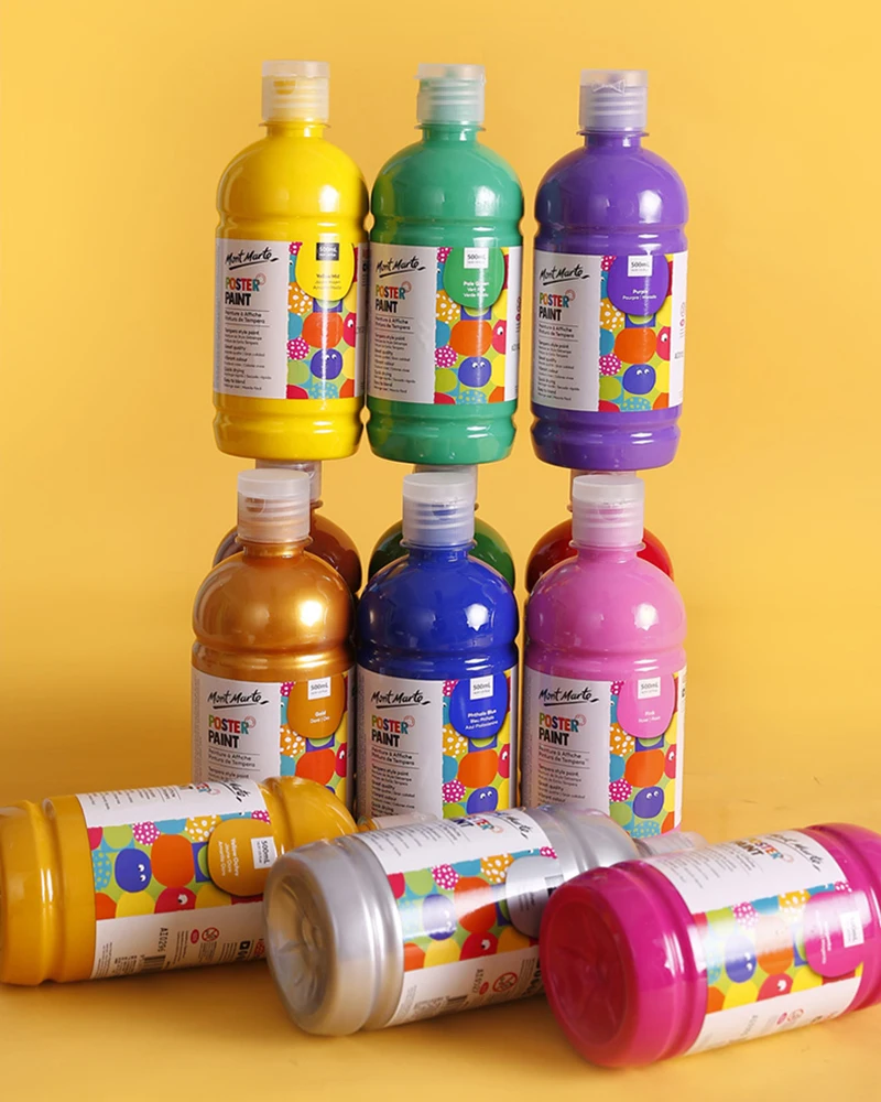 Mont Marte Acylic Paints For Kids Non-toxic Safe 500ml Large