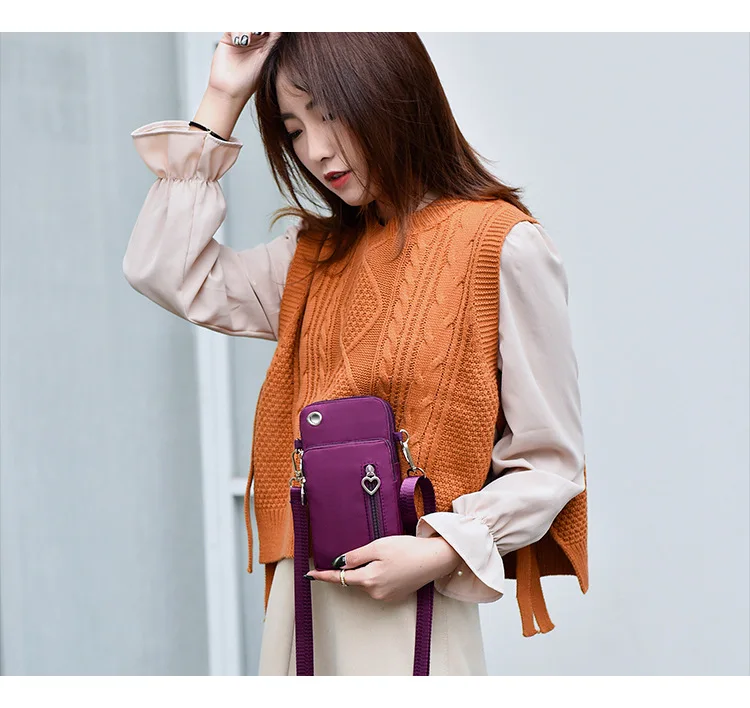 Universal Mobile Phone Bag For Samsung/iPhone/Huawei/HTC/LG Case Wallet Outdoor Sport Arm Purse Shoulder Bag Women Phone Pouch