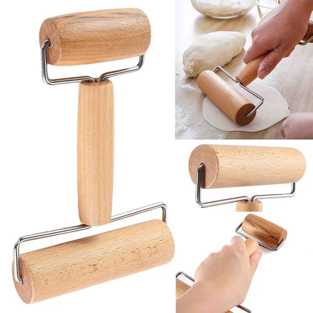 Rolling Pin Pastry And Pizza Baker Cookies Crush Baking Roller Crackers